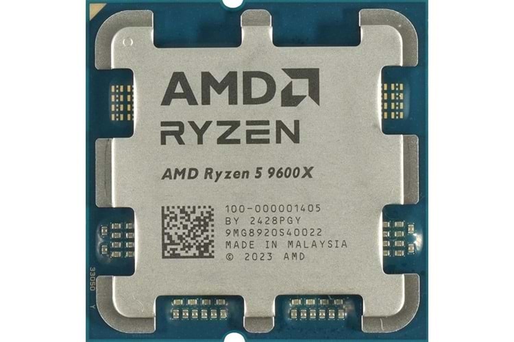 AMD RYZEN 5 9600X 38MB 6çekirdekli O/B UHD AM5 65w Kutusuz+Fansız