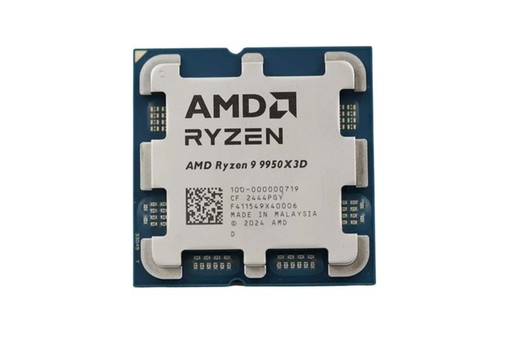 AMD RYZEN 9 9950X3D 144MB 16çekirdekli O/B UHD AM5 170w Kutusuz+Fansız
