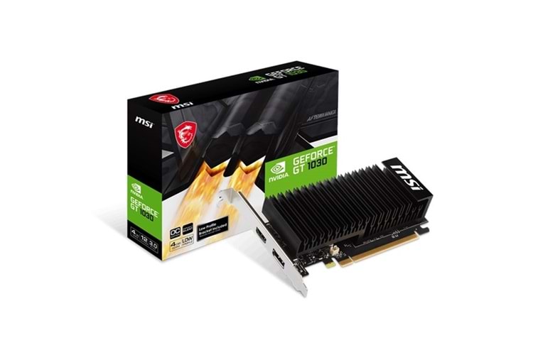 MSI 4GB GT1030 4GHD4 LP OC DDR4 HDMI-DP PCIE 3.0 LOW PROFILE FANSIZ