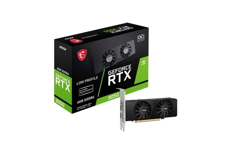 MSI 6GB RTX3050 LP E 6G OC GDDR6 96bit HDMI DP PCIe 4.0 Low Profile	