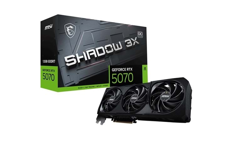 MSI RTX5070 12GB SHADOW 3X OC 12G GDDR7 192bit HDMI DP PCIe 5.0