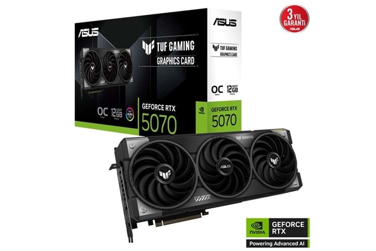 ASUS 12GB TUF GAMING RTX5070-O12G GDDR7 192bit HDMI DP PCIe 5.0