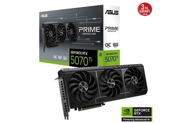 ASUS 16GB PRIME RTX5070TI-O16G GDDR7 256bit HDMI DP PCIe 5.0