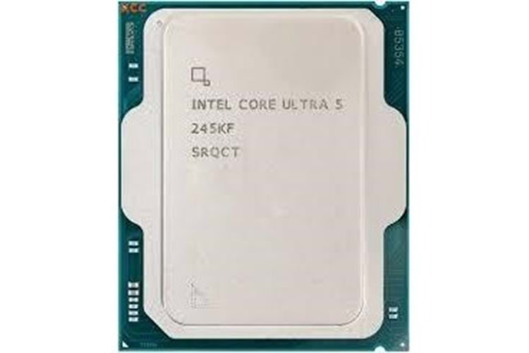 INTEL CORE ULTRA 5 245KF 14çekirdekli 26MB VGA Yok 1851p 125W Kutusuz-Fansız 