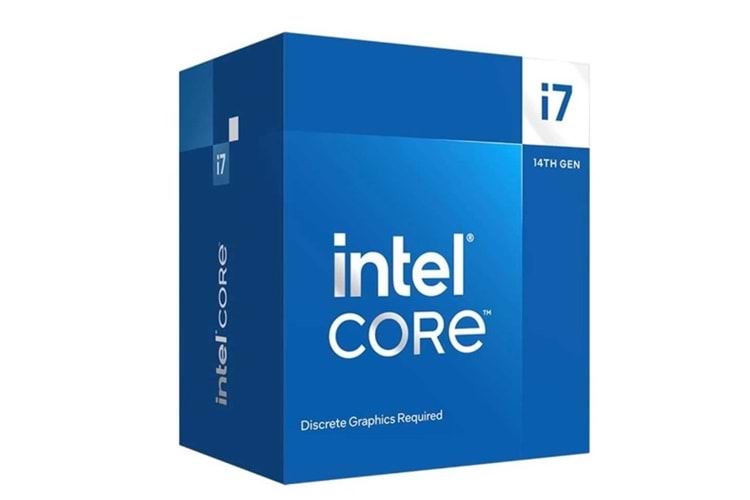  INTEL CORE i7 14700F 61MB 12çekirdekli VGA YOK 1700p 65w Kutulu+Fanlı 