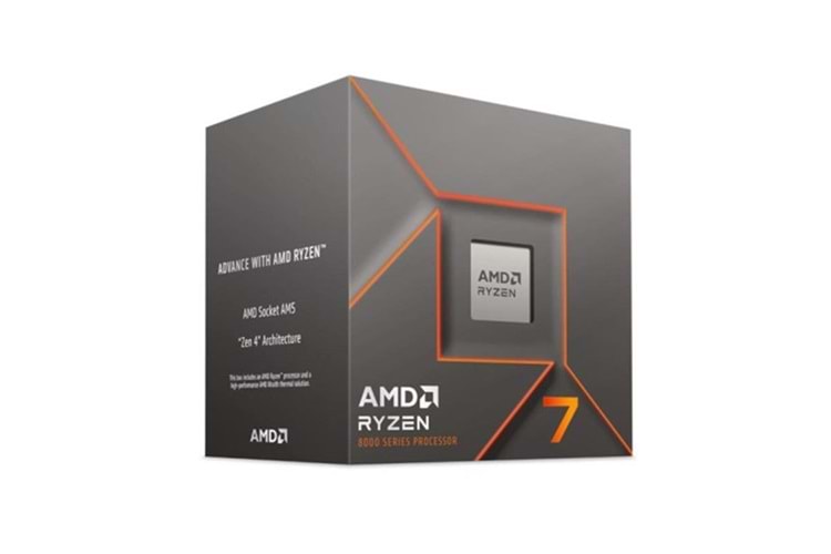 AMD RYZEN 7 8700F 24MB 8çekirdekli VGA Yok AM5 65w Kutulu+Fanlı
