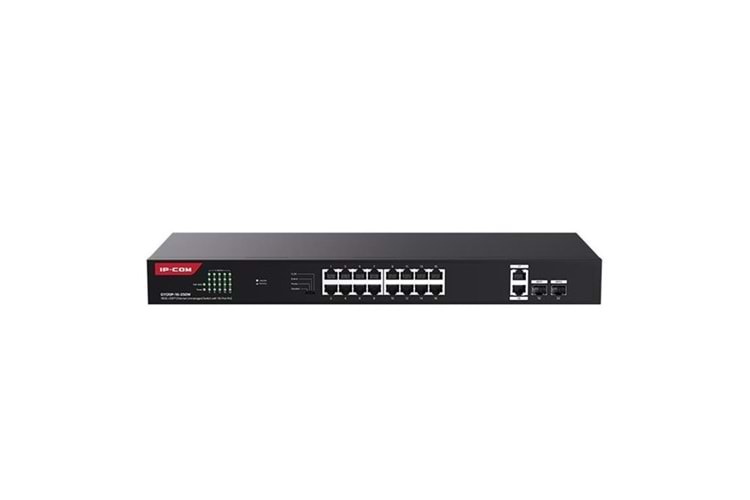 IP-COM 16port G1120P-16-250W GIGABIT 2-UPLINK 2-SFP 230W TAM POE RACKMOUNT SWITCH 