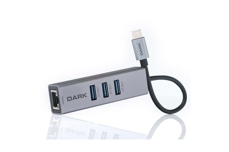 DARK DK-AC-U31X3GL Gigabit USB 3.0 Ethernet 3x USB Çoklayıcı 