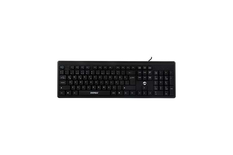 EVEREST KB-1002 Siyah USB Italian Layout Standart Klavye