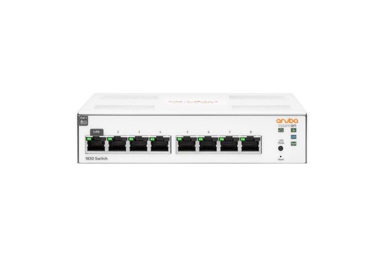 ARUBA 8port Instant On 1830-8G JL810A Yönetilebilir Switch