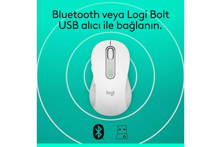 LOGITECH SIGNATURE M650 910-006238 KABLOSUZ MOUSE BEYAZ