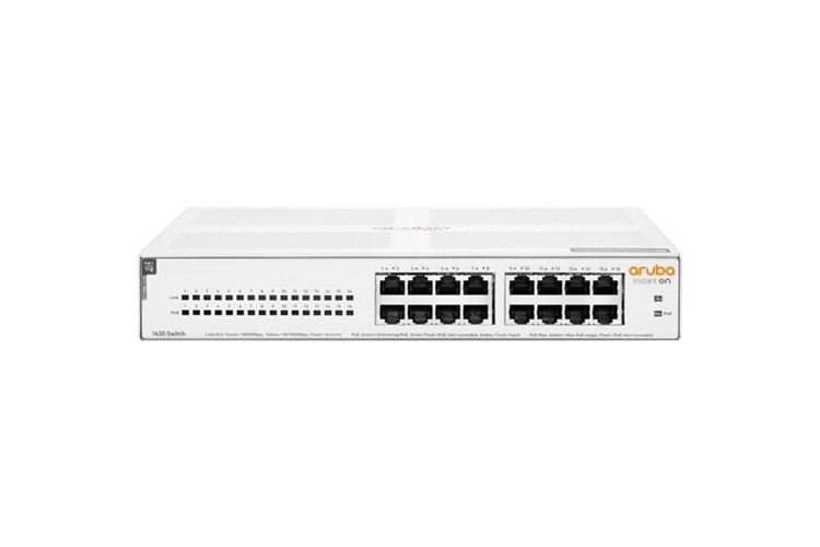 ARUBA 16port Instant On R8R48A GIGABIT 124W 4port POE SWITCH
