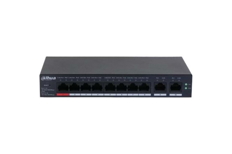 DAHUA 8port CS4010-8GT-110 Gigabit Cloud PoE Yönetilebilir Switch