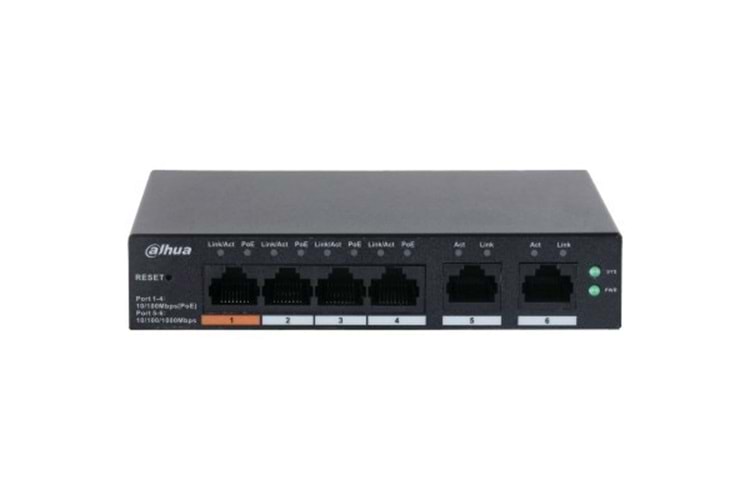 DAHUA 4port CS4006-4ET-60 10/100 60w Cloud PoE Switch