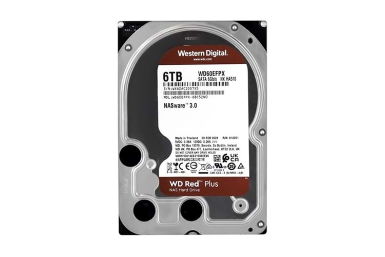 WD 6TB RED WD60EFPX 256MB 5400RPM SATA-3 NAS DİSKİ