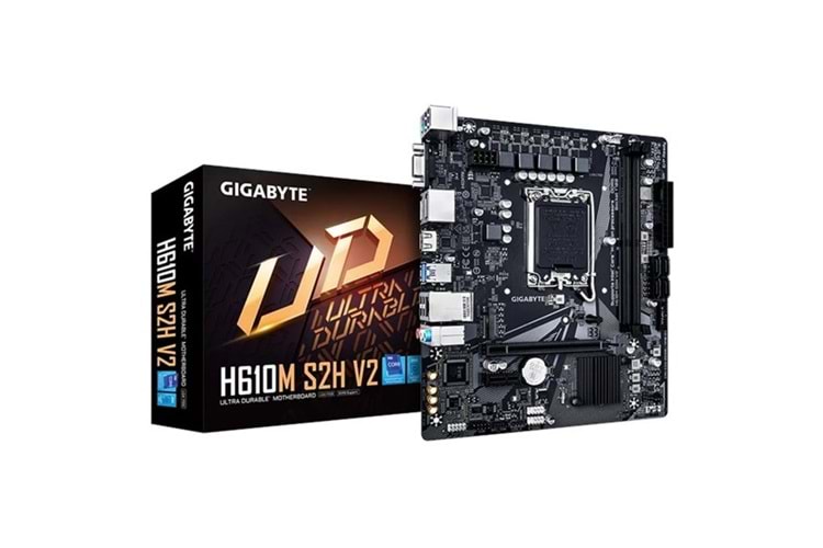 GIGABYTE H610M S2H v2 DDR5 HDMI DVI DP PCIe 16X v4.0 1700p mATX