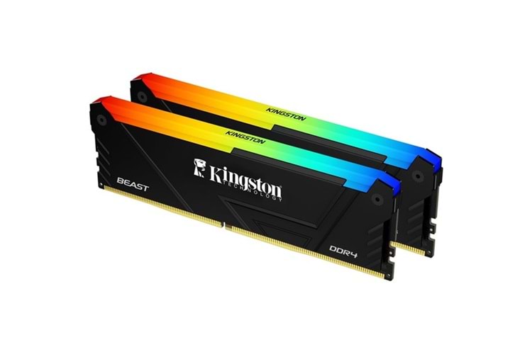 KINGSTON 16GB (2X 8GB) DDR4 3600MHZ CL17 RGB DUAL KIT PC RAM BEAST KF436C17BB2AK2-16TR