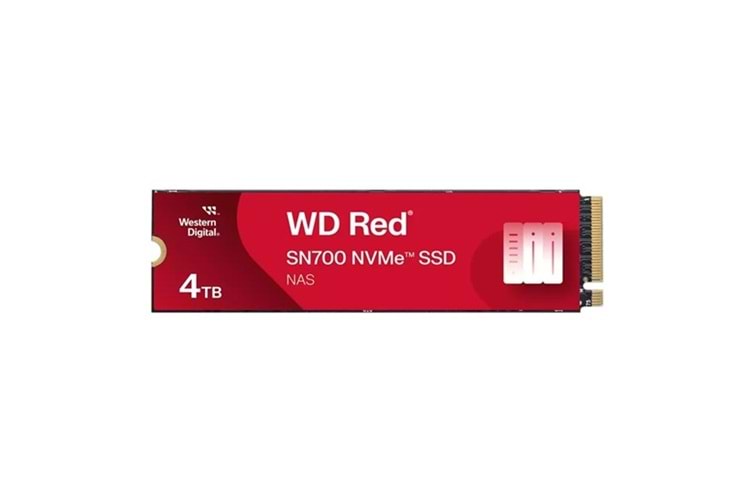 WD 4TB RED SN700 WDS400T1R0C-68BDK0 3400-3100MB/s M2 NVME GEN4 NAS DİSKİ