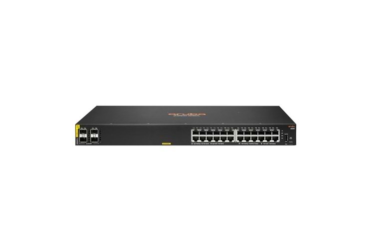 ARUBA 24port CX-6000 R8N87A GIGABIT 4-SFP 370W YÖNETİLEBİLİR POE SWITCH