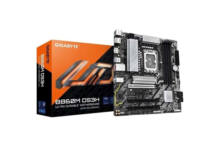 GIGABYTE B860M DS3H WIFI6E DDR5 HDMI-DP TYPE-C PCIE 5.0 1851P mATX