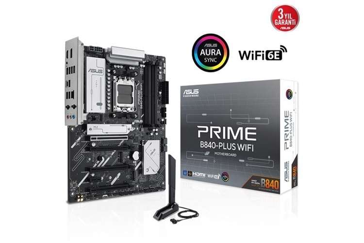 ASUS PRIME B840-PLUS WIFI-6E DDR5 HDMI-DP PCIE 4.0 AM5 ATX