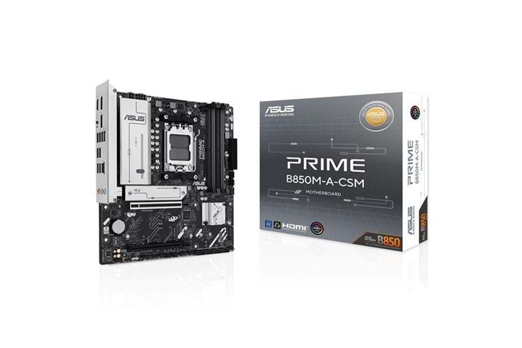 ASUS PRIME B850M-A-CSM DDR5 HDMI-DP PCIE 5.0 AM5 MATX KURUMSAL ANAKART
