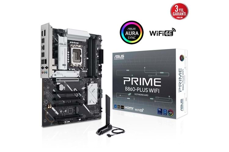 ASUS PRIME B860-PLUS WIFI7 DDR5 HDMI-DP PCIE 5.0 1851p ATX