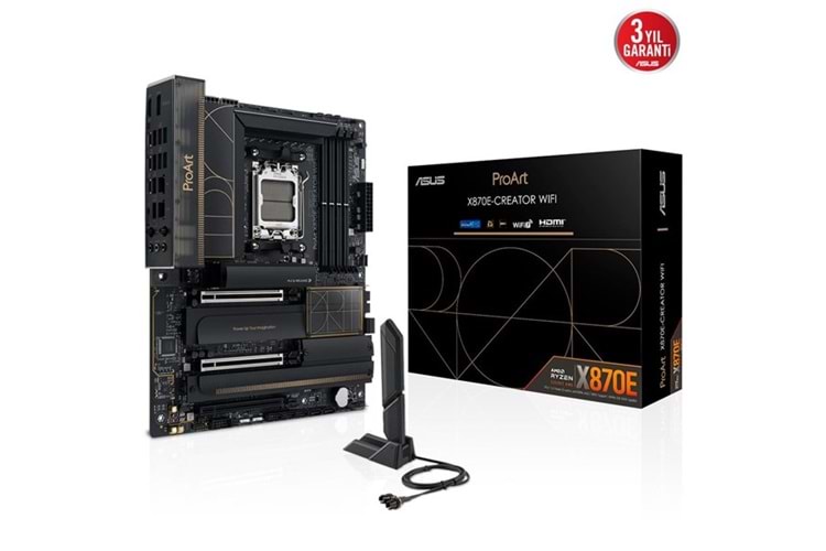 ASUS PROART X870E CREATOR WIFI-7 DDR5 HDMI DP PCIE 5.0 AM5 ATX	