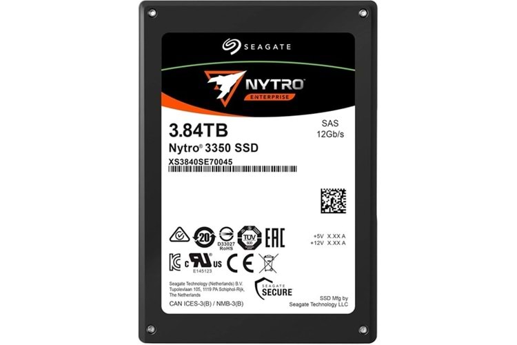 SEAGATE 3.84TB NYTRO 3350 XS3840SE70045 ENTREPRISE SSD SAS DİSK