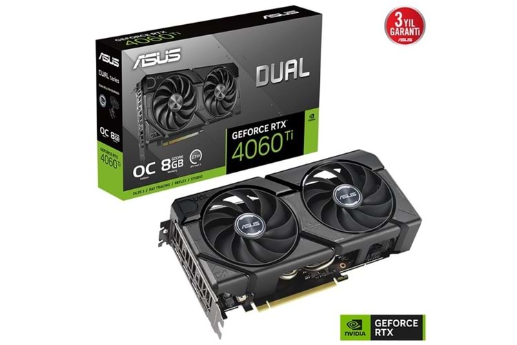 ASUS 8GB DUAL RTX4060TI-O8G-EVO GDDR6 HDMI-DP PCIE 4.0