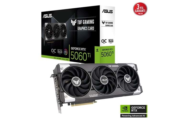 ASUS 16GB TUF GAMING RTX5060TI-O16G GDDR7 128bit HDMI DP PCIe 5.0