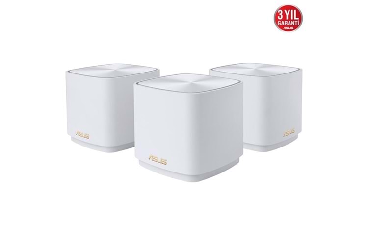 ASUS ZENWIFI AX XD4 PLUS AX1800 ROUTER BEYAZ 3-lü paket