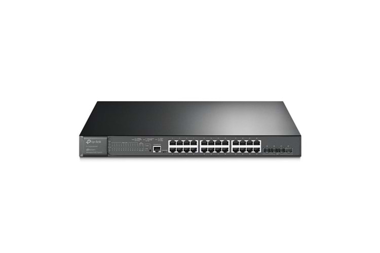 TP-LINK 24port TL-SG3428XMP Gigabit 4-10GBe SFP Yönetilebilir Switch