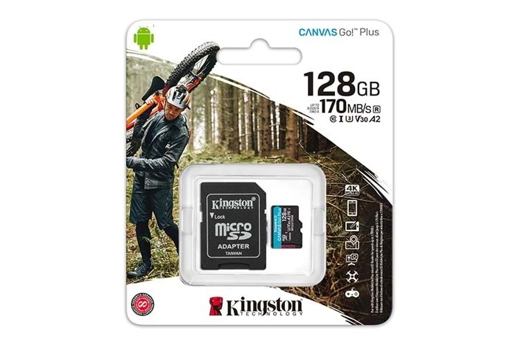 KINGSTON 128GB microSD CanvasGo SDCG3/128GB HAFIZA KARTI