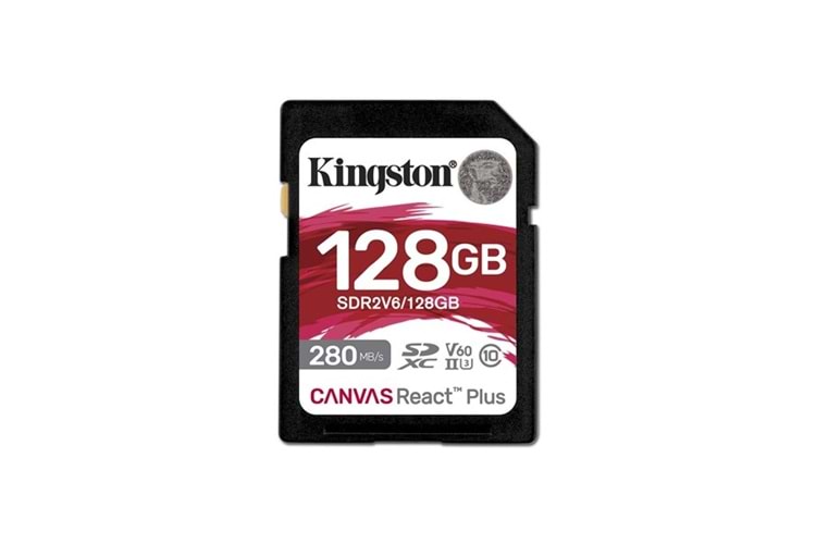 KINGSTON 128GB React+ SDR2V6/128GB SDXC HAFIZA KARTI