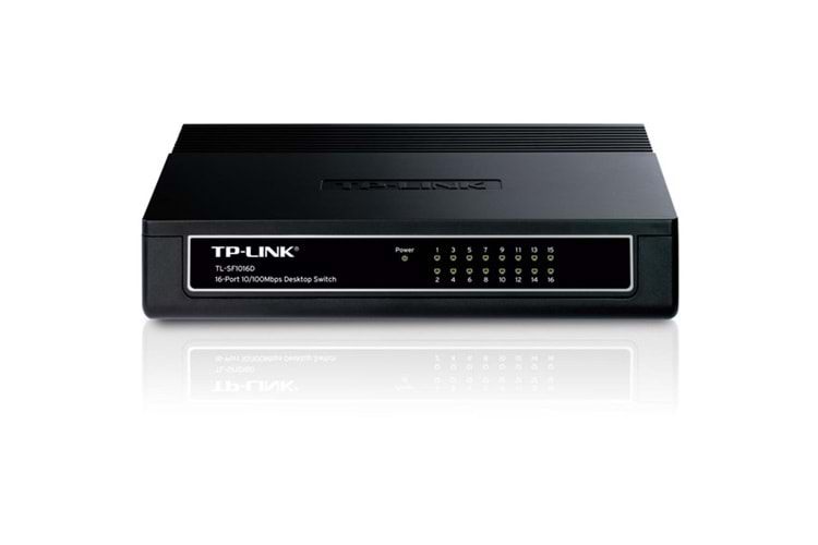 TP-LINK 16-PORT TL-SF1016D 10/100 YÖNETİLEMEZ SWITCH