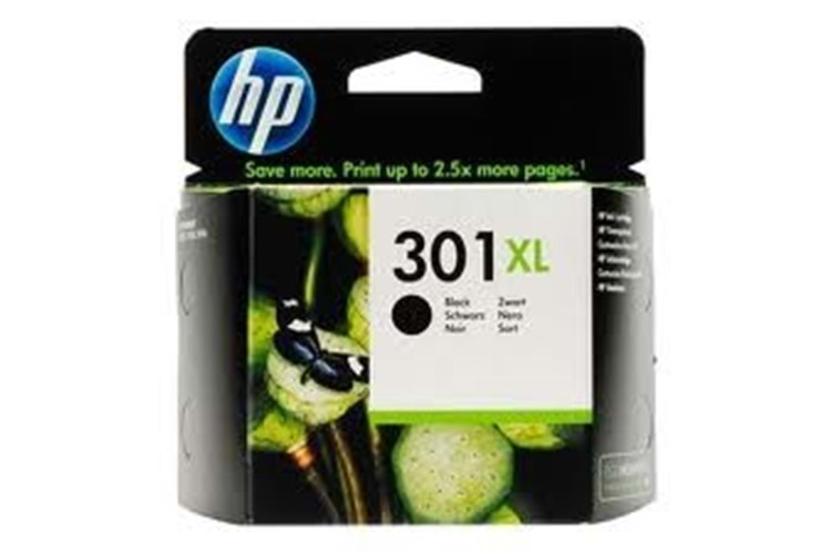 Hp Ch563ee (301Xl) Sıyah Yuksek Kapasıtelı Murekkep Kartusu 480 Sayfa