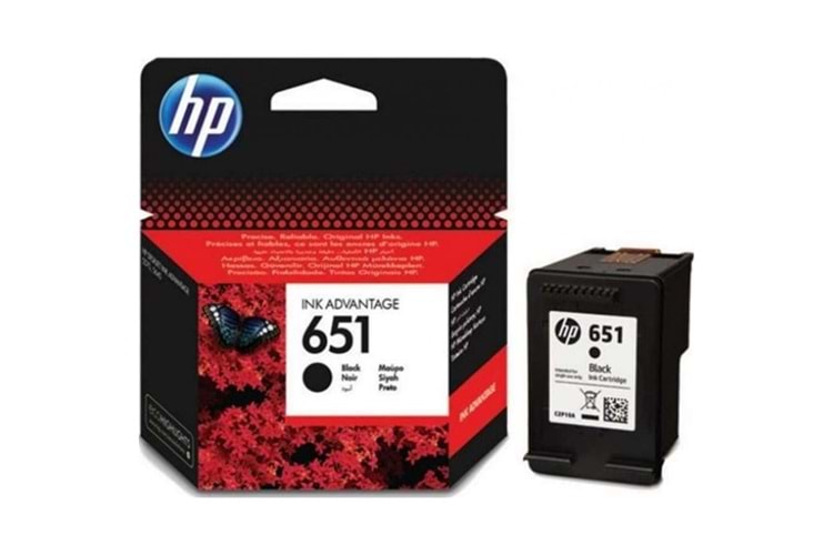 Hp C2p10ae (651) Sıyah Murekkep Kartusu 600 Sayfa