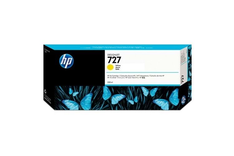 Hp F9j78a (727) Sarı 300 Ml Genıs Format Murekkep Kartusu