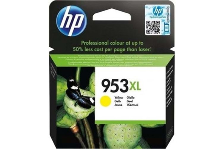 Hp F6u18ae (953Xl) Sarı Yuksek Kapasıtelı Murekkep Kartusu 1.600 Sayfa