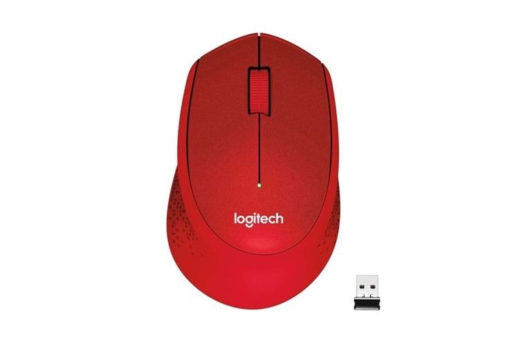 Logıtech M330 Sessiz Kablosuz Mouse-Kırmızı 910-004911