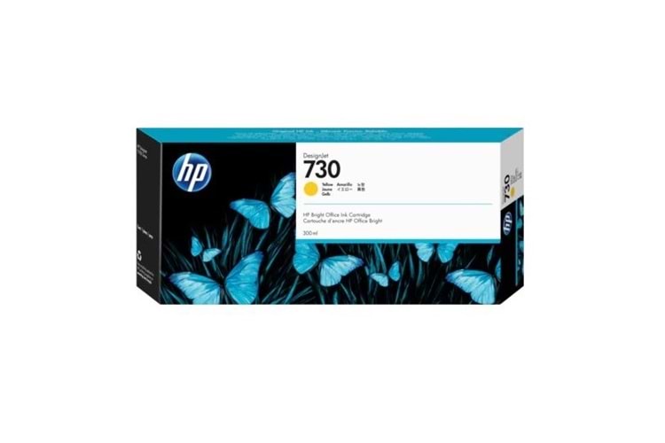 Hp P2v70a (730) Sarı 300 Ml Genıs Format Murekkep Kartusu
