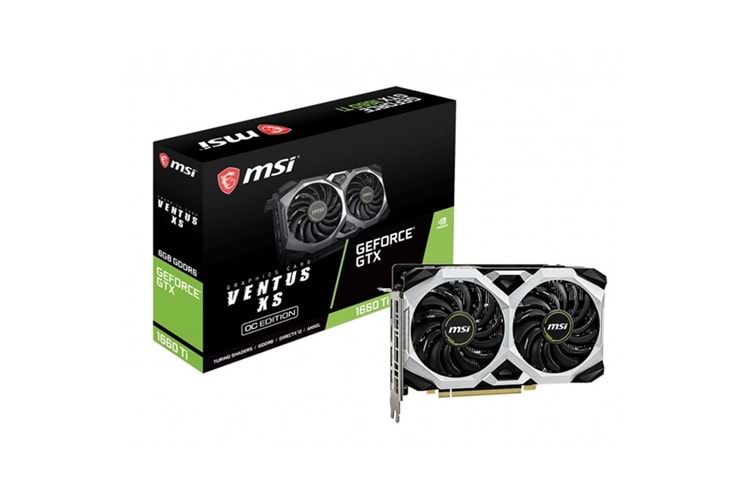 MSI GTX1660TI 6GB VENTUS 6G OC GDDR6 192bit HDMI 3X DP PCIe 16X v3.0 
