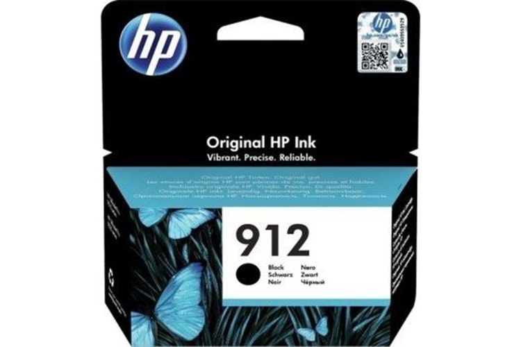 Hp 3Yl80ae (912) Sıyah Murekkep Kartus 300 Sayfa