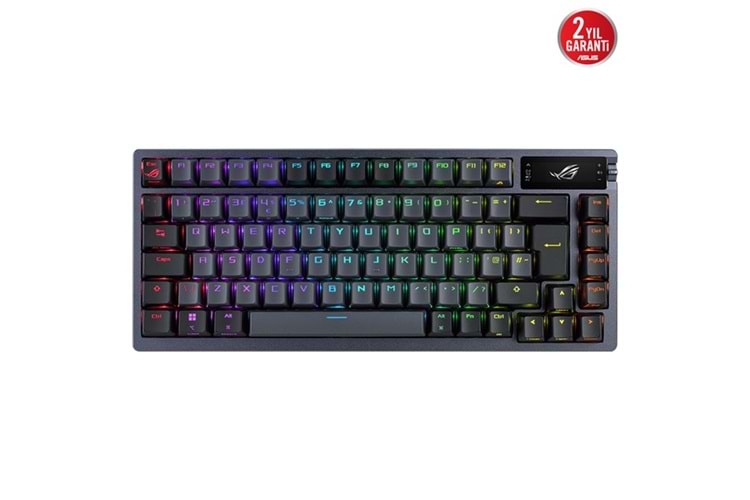 Asus Rog Azoth Oled Dısplay Gasket-Mount 3 Katmanlı İzolasyon Abs Tuşlar 3 Mod Bağlantı Rog/Nx Swıtch Oyuncu Klavyesi