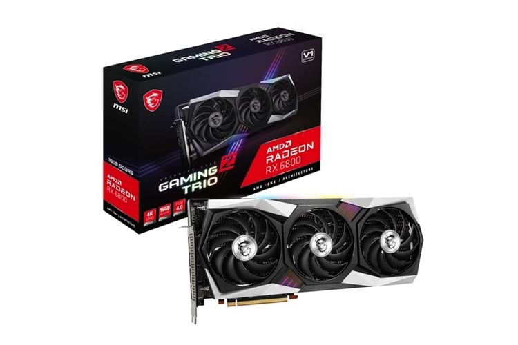 MSI RX 6800 GAMING Z TRIO 16GB V1 GDDR6 256BİT 3XDP-1XHDMI PCIE V4.0