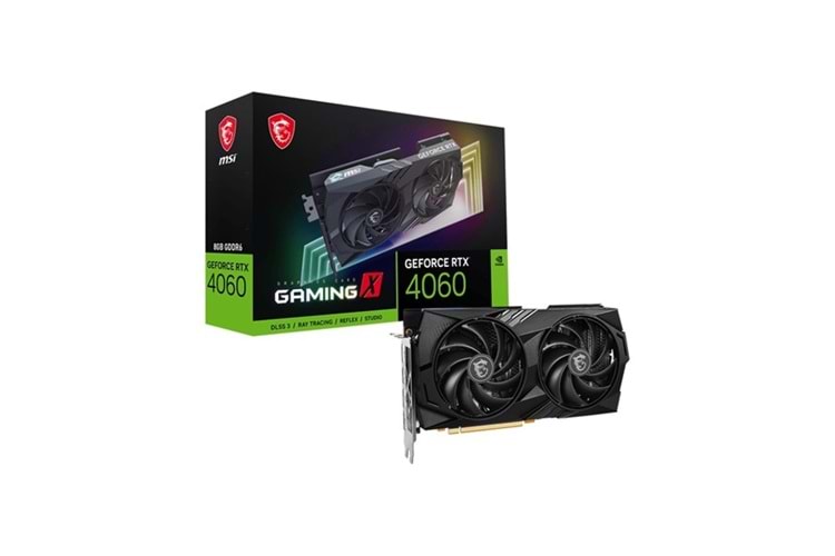 MSI 8GB RTX4060 GAMING X 8G GDDR6 128bit HDMI-DP PCIE 4.0