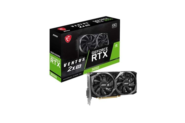 MSI 8GB RTX3050 VENTUS 2X XS 8G OC GDDR6 128bit PCIE 4.0