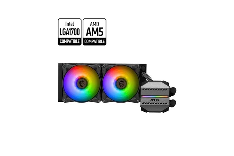 MSI 240MM MAG CORELIQUID M240 RGB AM5-1700P SIVI SOĞUTMALI İŞLECİ FANI