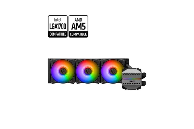 MSI 360MM MAG CORELIQUID M360 RGB AM5-1700P SIVI SOĞUTMALI İŞLEMCİ FANI